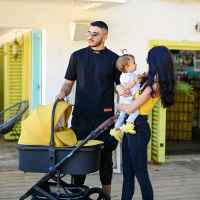 Комбинирана бебешка количка 2в1 Lorelli Boston, Lemon Curry + адаптори -ZuyC8.jpeg