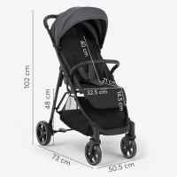 Лятна бебешка количка Kikka Boo Alexa, Dark Grey-ZwjYZ.jpeg