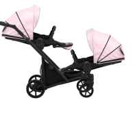 Бебешка количка за близнаци 2 в 1 Kunert Ивенто, Еко розов металик-a8spS.jpeg