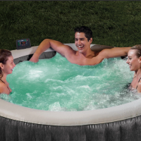 Надуваемo джакузи с водни и въздушни струи Intex PureSpa Deluxe, сив-aGtKo.png