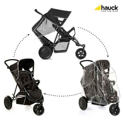 Бебешка лятна количка HAUCK Freerider, Black