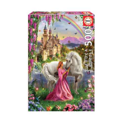Пъзел Educa, Феята и еднорогът, 500 части
