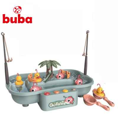 Комплект за риболов Buba Go Fishing рибки, сив