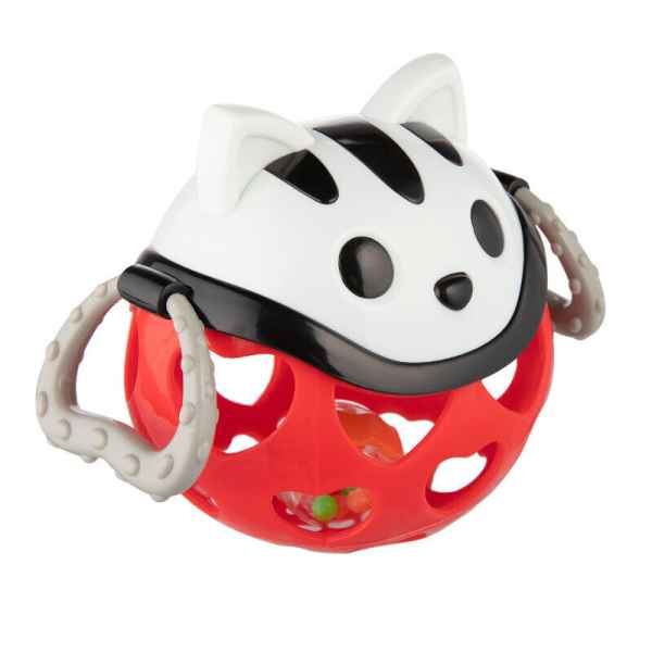 Играчка с дрънкалка Canpol Kоте, червено-aujeT.jpg