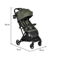 Бебешка лятна количкa Cangaroo Airwalk cabin size, Graystone-axaC5.jpeg