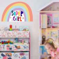 Комплект 2 броя стикери Ginger Home SUPER GIRL, за декорация-ayPpQ.jpeg