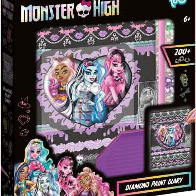 Творчески комплект Totum, Декорирай сам таен дневник с диаманти, Monster High