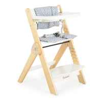 Дървено столче за хранене Cangaroo Caramel, бяло-b6nD7.jpeg