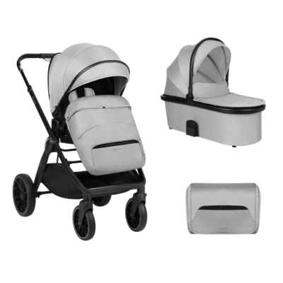 Комбинирана бебешка количка 2в1 Kikka Boo Tiffany, Light grey 2024 РАЗПРОДАЖБА