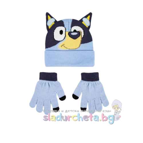 Детска шапка и ръкавици Criss, сини