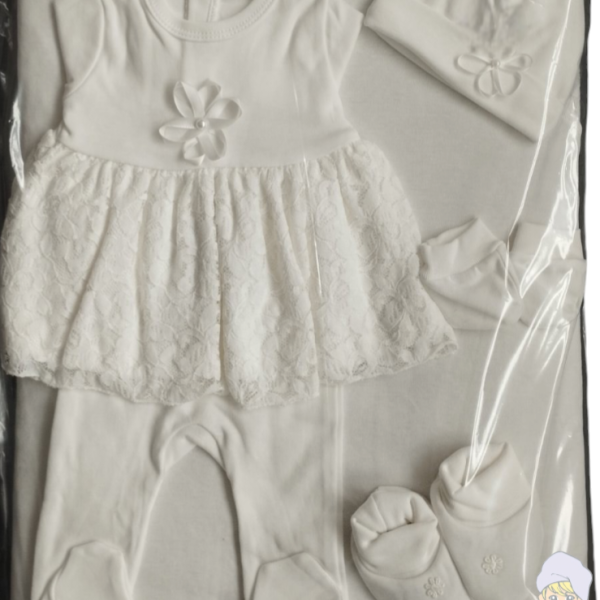 Комплект за изписване Светли, Дантела с цвете в бяло-bRURw.png