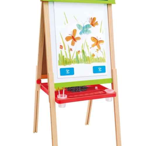 Двустранен дървен статив за рисуване Hape