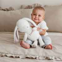 Мека играчка за гушкане Bali Bazoo Bunny, бял-bYV55.jpeg