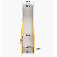 Детска пързалка с форма на жираф Feelkids 170 см, жълто-оранжева-bbwoU.jpeg