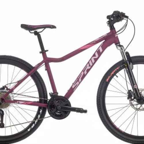 Велосипед Sprint Hunter Lady 27.5 V1, виолето с розово и бяло