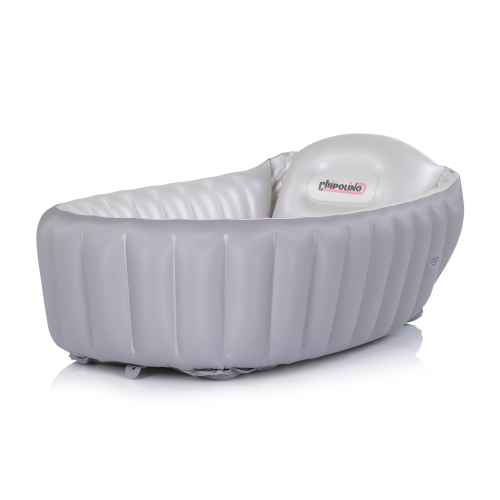 Бебешка вана с помпа Chipolino Baby Cloud, сива