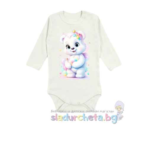 Бебешко боди Светли, бяло