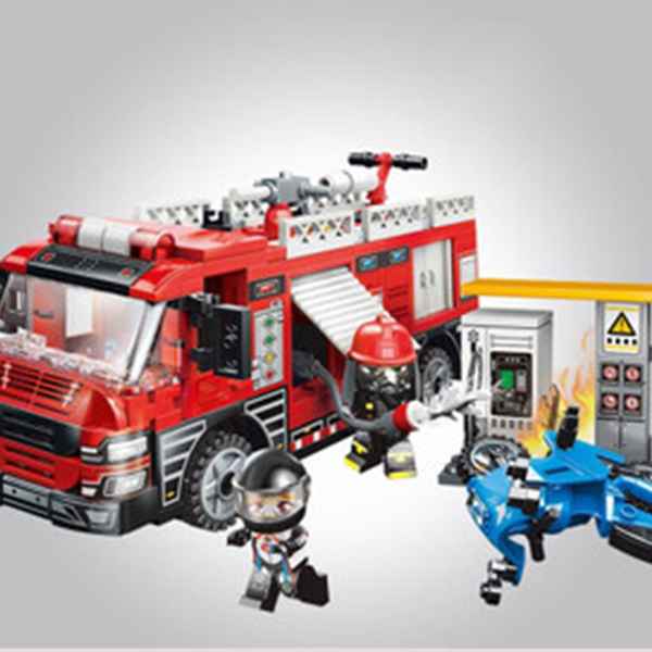 Конструктор Qman, MineCity, Пожарна станция за зареждане, 275 части-c3kSH.jpeg