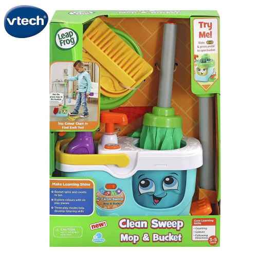 Интерактивна играчка Vtech, Leap Frog, Кофа с принадлежности за почистване