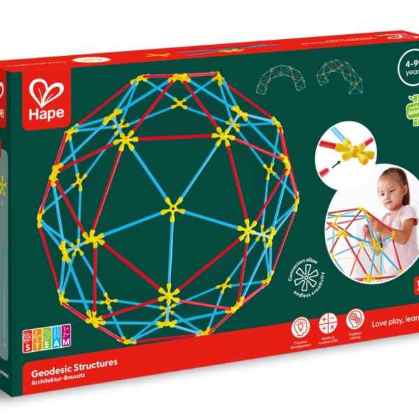 Бамбуков конструктор Hape, Flexistix, Геодезически структури, 177 части-cHZj3.jpeg