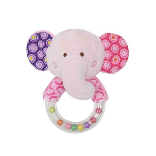 Дрънкалка-кръг Lorelli Toys, Розово слонче