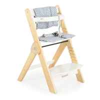 Дървено столче за хранене Cangaroo Caramel, бяло-cRzCm.jpeg