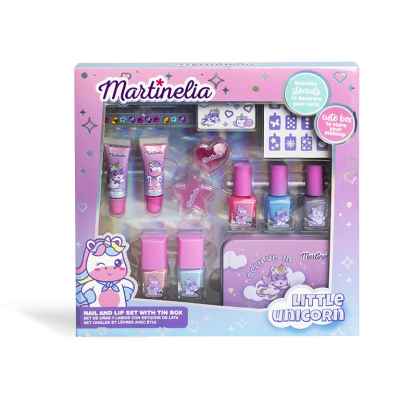 Комплект за устни и маникюр в металния кутия Martinelia, 13 части