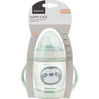 Чаша със силиконов накрайник Kikka Boo Happy face, Mint 200мл-cnPvc.jpeg