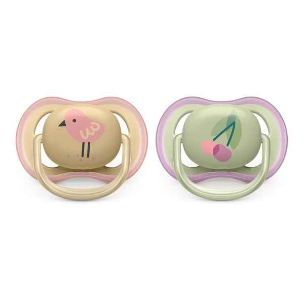 Ортодонтични залъгалки Philips AVENT Ultra Air 0-6м- Череши и Птица в кутия за стерилизиране, 2 бр.-cvN33.jpg