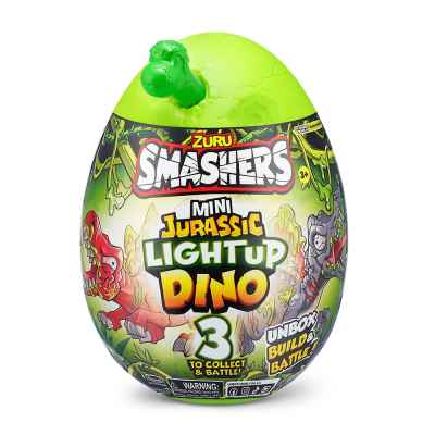 Мини динозавърско яйце Smashers Dino Island Series 1, зелено