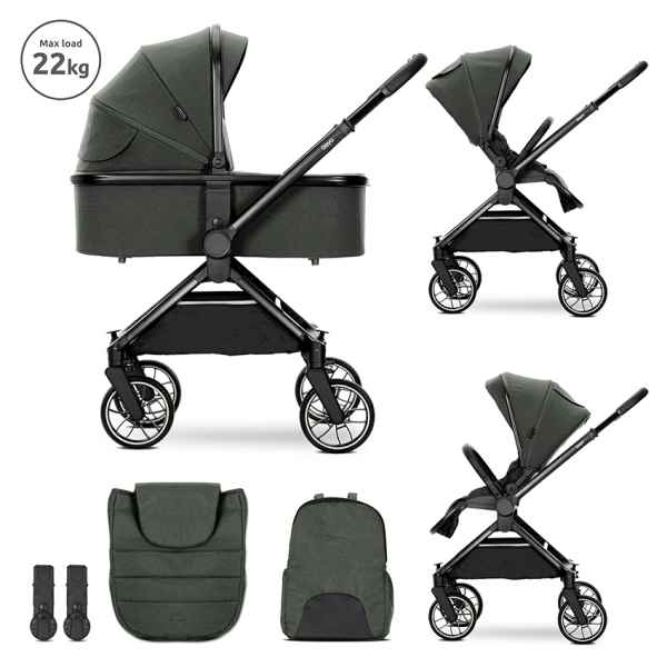 Комбинирана бебешка количка 2в1 Lorelli Reya, Green-d7ygM.jpeg