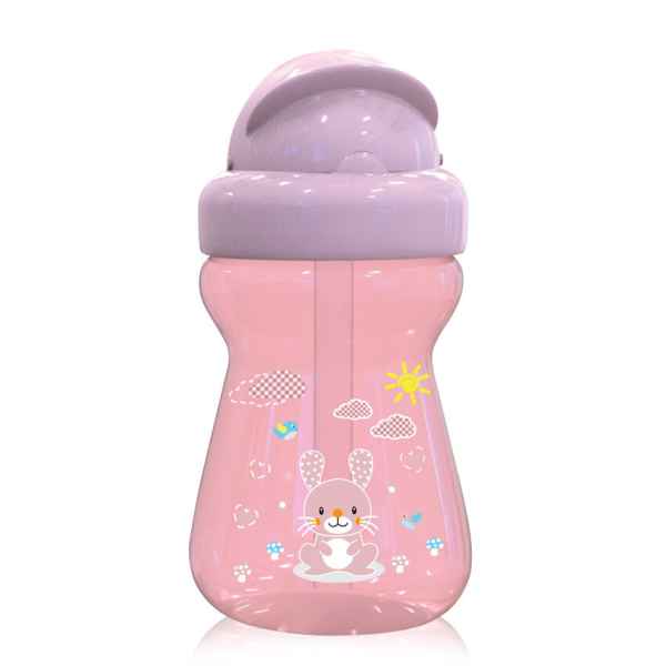 Мини спортна бутилка Animals 200ml, Blush pink-dAYiy.jpg