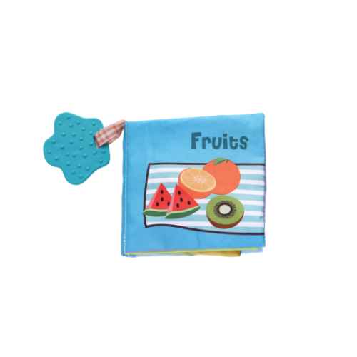 Образователна текстилна книжка с чесалка Kikka Boo, Fruits