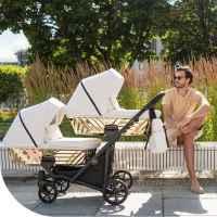 Бебешка количка за близнаци 2 в 1 Kunert Ивенто, Еко бяла перла-daSJG.jpeg