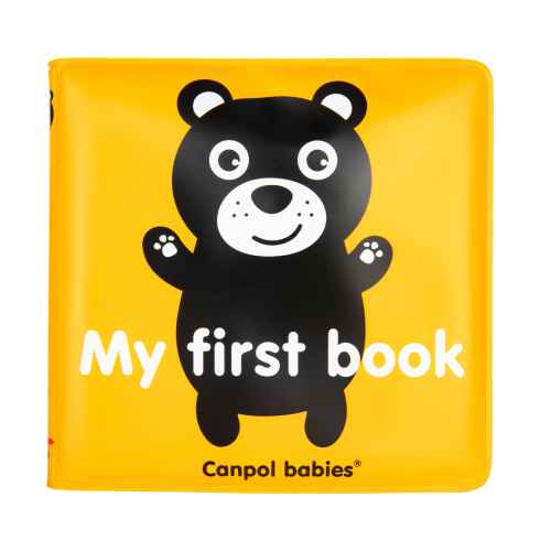Мека гумена книжка за игра със свирка Canpol Мечо 6м+