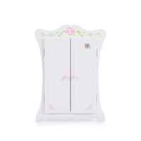 Дървена мебел за кукла Moni toys, гардероб бял-dhaRD.jpg