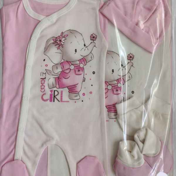 Комплект за изписване Светли, Слонче с цвете в розово/бяло-djqhR.jpeg