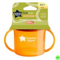 Чаша с твърд накрайник Tommee Tippee FIRST CUP 4 м+, оранжева-dvCgb.jpeg
