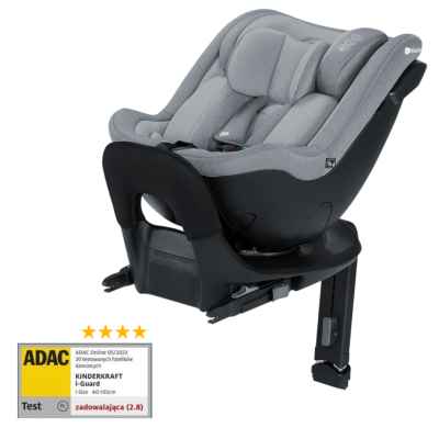 Столче за кола KinderKraft I-GUARD, Cool grey