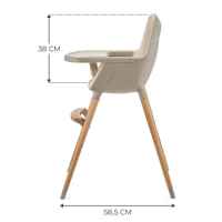 Столче за хранене 2в1 Kinderkraft FINI 2, beige-dzm81.jpeg