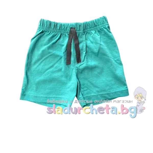 Бебешки къс панталон Сали, тюркоаз-e7zeb.jpeg