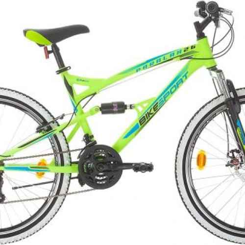 Детски велосипед Bikesport Paralax 26, неоново зелен