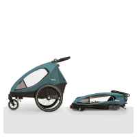 Бебешка лятна количка, триколка Hauck Dryk Duo 2в1, тип ремарке за велосипед, Petrol-eLPk5.jpeg