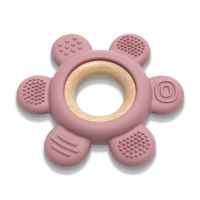 Силиконова гризалка с бук Lorelli ЦВЕТЕ, DEEP PINK-eLV4U.jpeg