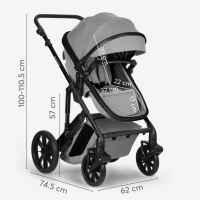 Комбинирана бебешка количка 3в1 Kikka Boo Darling, Dark Grey 2024-eV8dL.jpeg