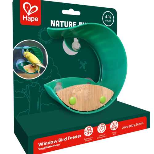 Образователна играчка Hape, Прозоречна хранилка за птици