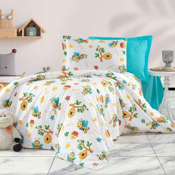 10бр. Детски спален комплект, Пчелички синьо-elMxa.jpeg