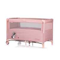 Бебешка кошара Chipolino Релакс с падаща страна, маршмелоу-emYZc.jpeg