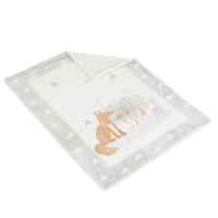 Бебешко одеяло с шерпа Cangaroo Little friends, сиво 80/110 см-epHJR.jpeg