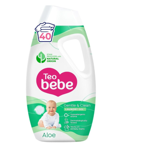 Гел за пране Тео Бебе Gentle & Clean, Алое Вера 1.8 л